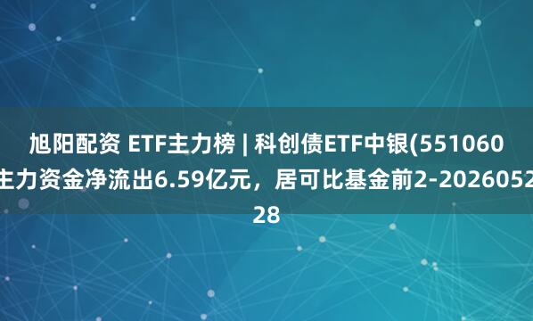 旭阳配资 ETF主力榜 | 科创债ETF中银(551060)主力资金净流出6.59亿元，居可比基金前2-20260528